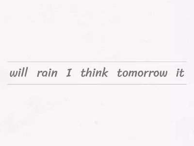 Future will - won´t