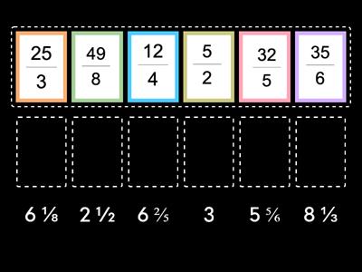 Fraction Greater Than 1 to Mixed Number