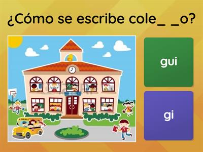 Uso de gue-gui y ge-gi