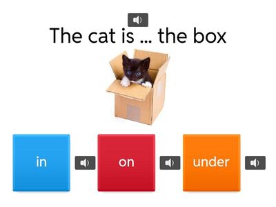 prepositions ( in, on, under, next to , between)