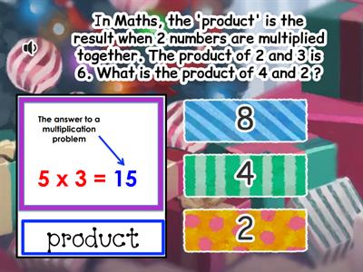 Maths Vocabulary: Factors, Multiples, Products, Quotients