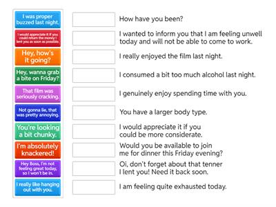 Formal v Informal Language
