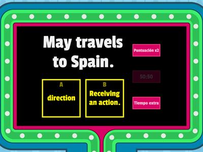 Preposition of Direction To