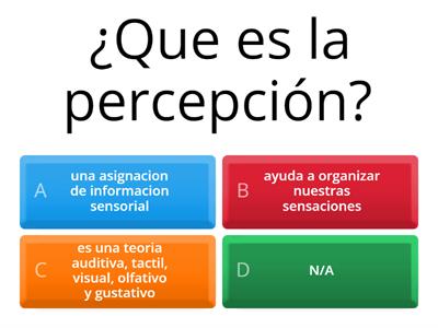 La percepción