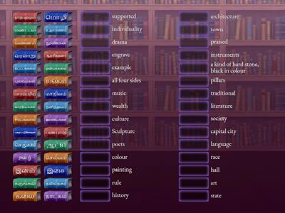 தவணை 1 - பாடம் 1 தமிழரின் சிற்பக்கலை சொல்வளம்
