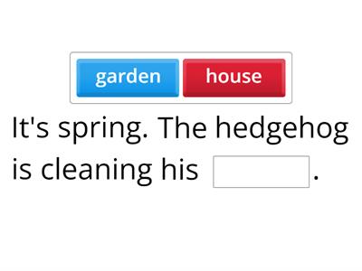 Unit 4, The fox and the hedgehog (missing word)