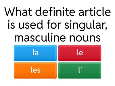 Definite and indefinite articles