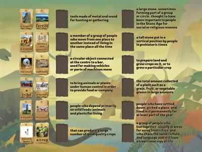 A2 B1 Prehistoric vocabulary