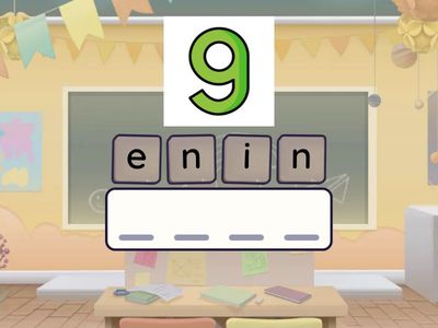 Numbers 1-10 anagram