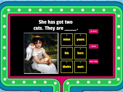 Game Show- Possessive Pronouns