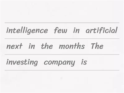 C1 future forms unjumble