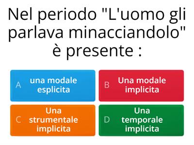 Analisi del periodo (modale e strumentale)