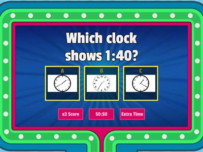 Telling Time to the Nearest 5 Minutes