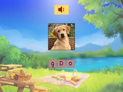 動物英文單字拼字遊戲