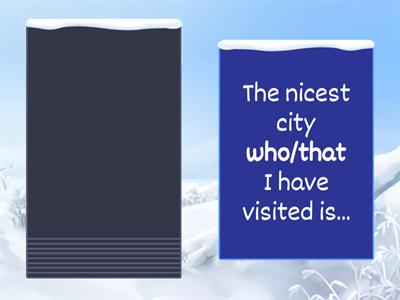 prep 3 Who /which/that speaking cards 