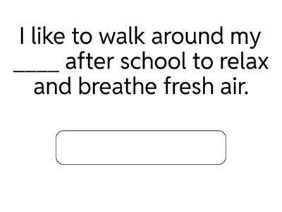 Own it! 3 Unit 1 revision Fill in the gaps with the vocabulary from unit 1