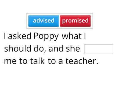 Get Involved B1. Unit 8 Reporting verbs