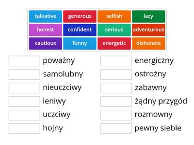 Character adjectives All Clear 7