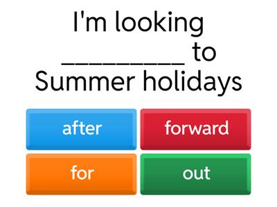 ЦТ B1 Prasal verbs  