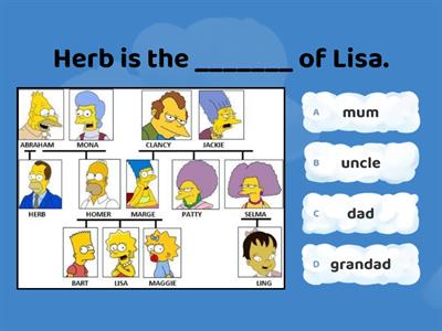 English Test N°2 - 5th Grade (Family Tree)