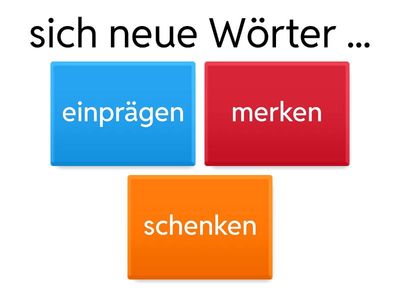 Im Sprachkurs - Was passt?