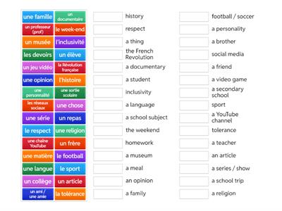 Y9 Reading Exams - nouns