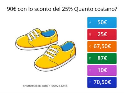 LE PERCENTUALI e SCONTO