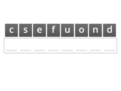 5.2&3 Vocabulary scramble