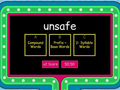 4.2 Word Types Gameshow