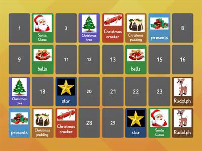 Christmas memory game