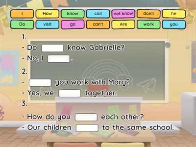 Complete the Sentences with One Word_Present Simple (I,we,you,they)