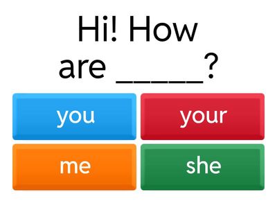 Come With Me 6 ch 5 grammar (persoonapronominit)