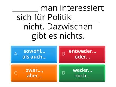 Zweiteilige Konjunktionen (1)