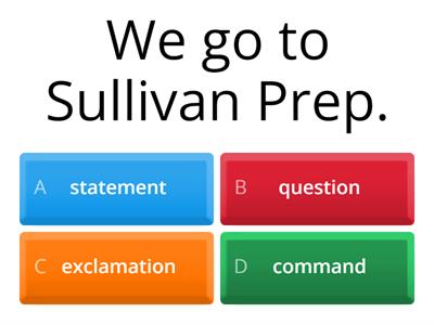 statement question exclamation command