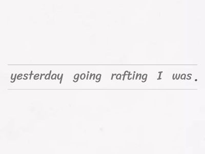 Adventure - Past Continuous