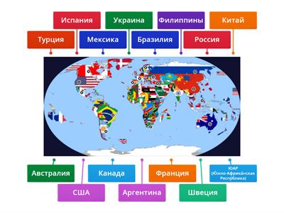 Страны (Политическая карта мира)