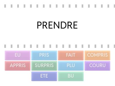 IRREGULAR PAST PARTICIPLES