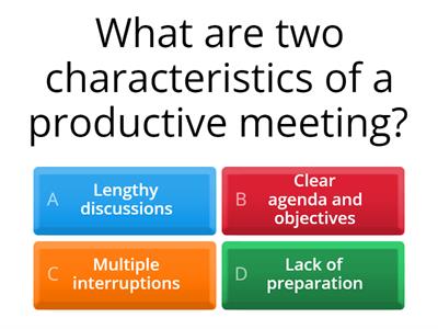 Meetings quiz - Business (B1/B2)