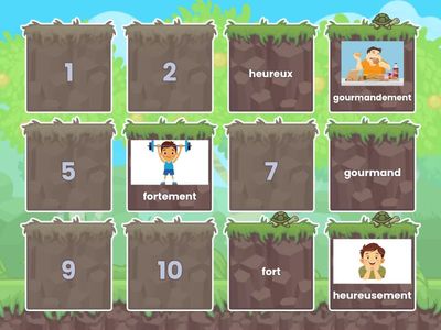 🇫🇷Match the words - adjectives and adverbs