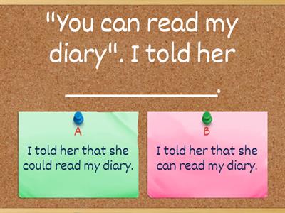 Intermediate - Reported speech