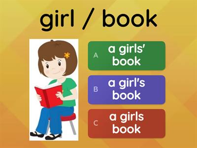 Possessive forms - 's and s'