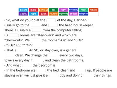 mod 1 daily duties - Track 2 ex 7 p 9 (missing words1) - in class