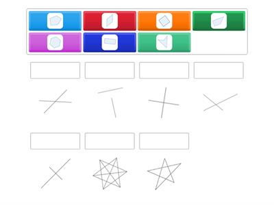 Encuentra las coincidencias de las diagonales que se muestran con el polígono al cual corresponden