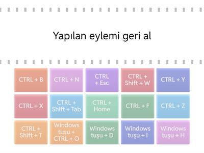 Klavye Kısayolları