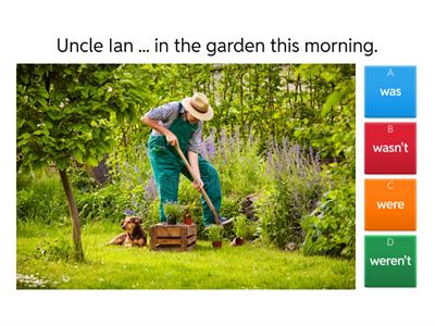  Past Simple verb BE: was-wasn't/were -weren't