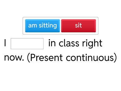 Present Continuous vs Simple Present