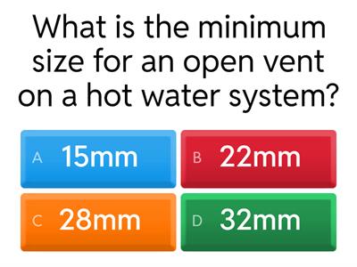 Level 2 8202 - Hot water (Quiz)