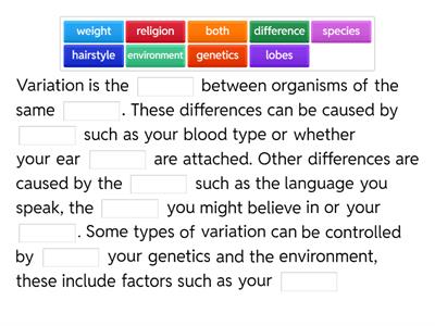 Causes of Variation