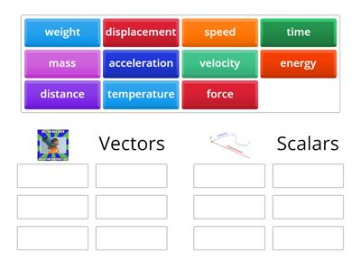 Vectors and scalars