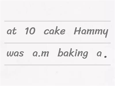 Make up sentence Fluffy's party